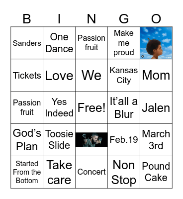 JII’s 27th Birthday Bingo Card