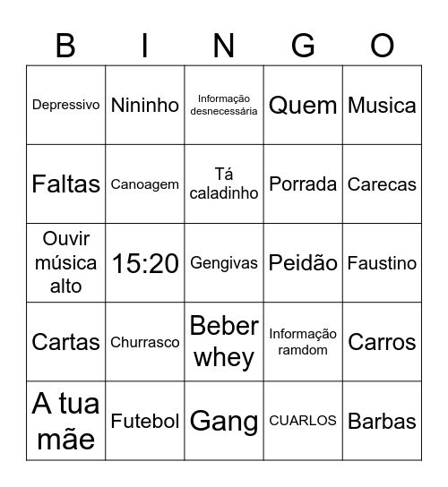 11F Bingoh Bingo Card