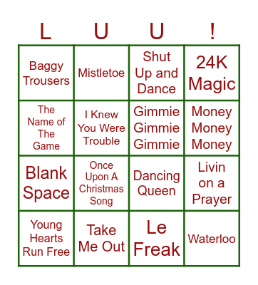 FESTIVE FRUITY BINGO Card
