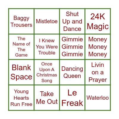 FESTIVE FRUITY BINGO Card