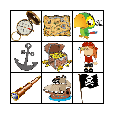 Pirate Bingo Card