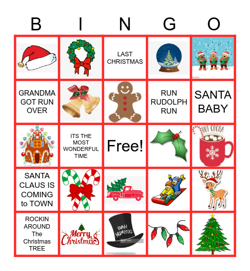 Christmas Bingo Card