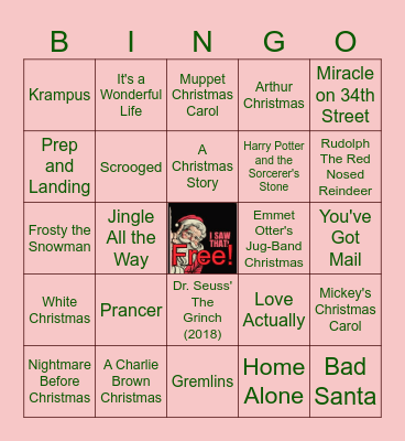 Majors PM Holiday Bingo! Bingo Card