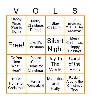 SL HOLIDAY SINGO CLONE Bingo Card