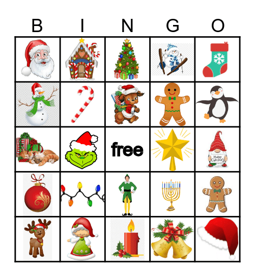 Christmas Bingo Card