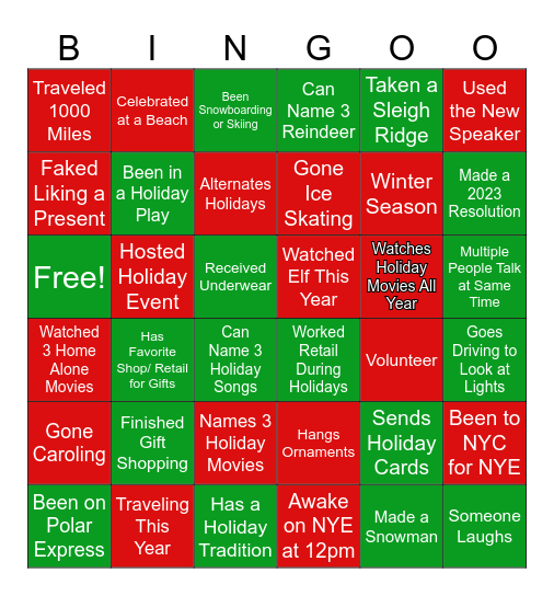 Galileo Jingle Mingo Bingo 2023 Bingo Card