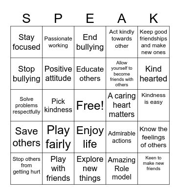 Legacy BINGO Card