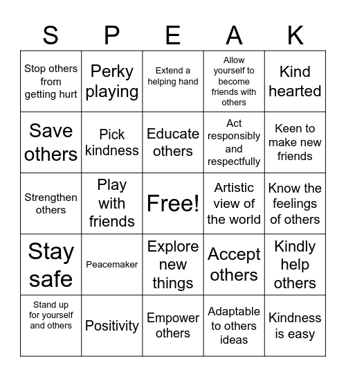 Legacy BINGO Card