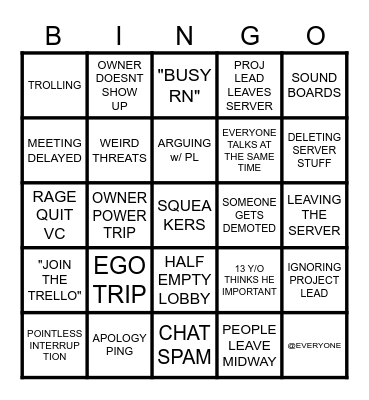 Kubo Bingo! Bingo Card