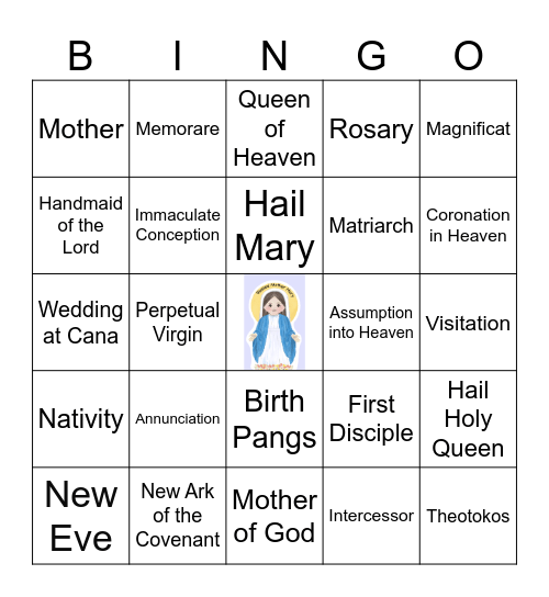 LECTIO MARY Bingo Card