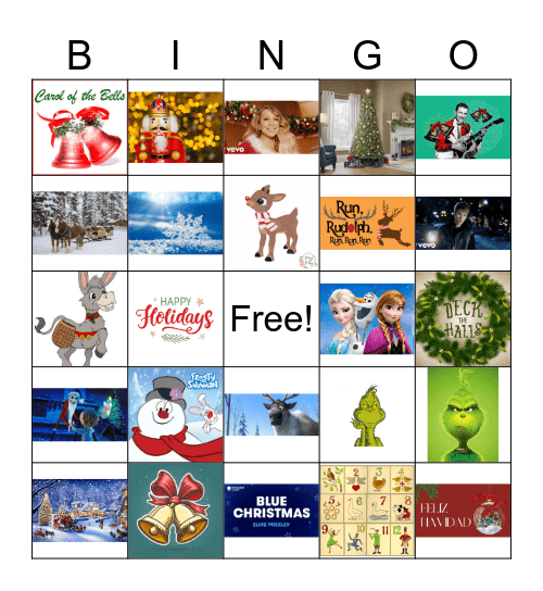 Wintertime Bingo Card
