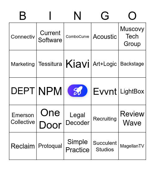 Bingo Townhall 2023 Bingo Card