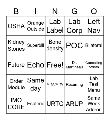 MA TRAINING DAY 2 Bingo Card