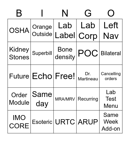 MA TRAINING DAY 2 Bingo Card