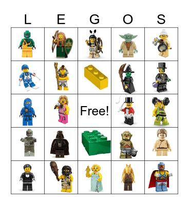 Lego Bingo Card