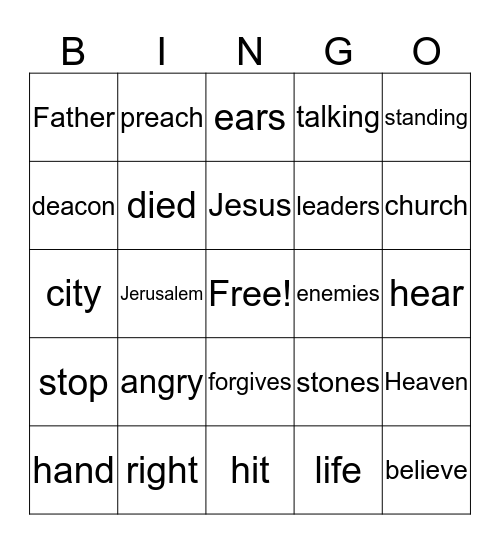 STEPHEN STONED Bingo Card