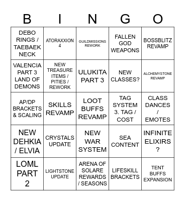 CALPHEON BALL 2023 Bingo Card
