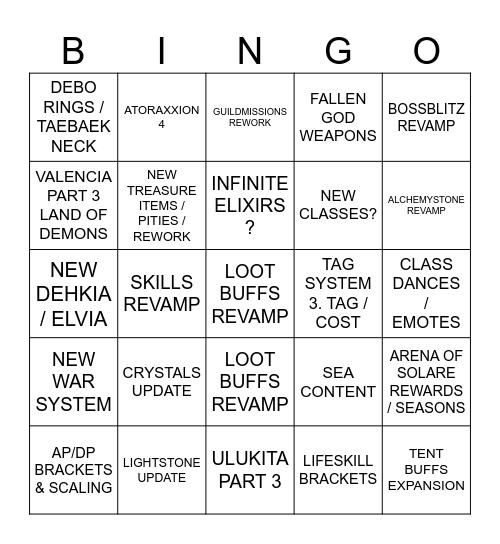 CALPHEON BALL 2023 Bingo Card