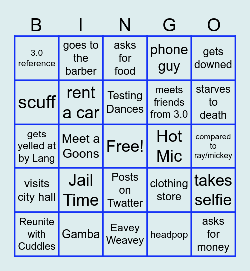 FLASH'S FIRST DAY IN 4.0 Bingo Card