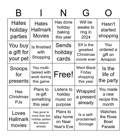IA/ERM Holiday Bingo Card