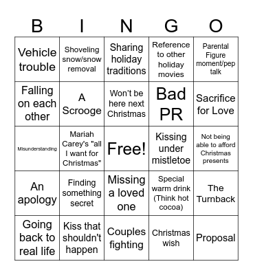 Christmas Bingo Card