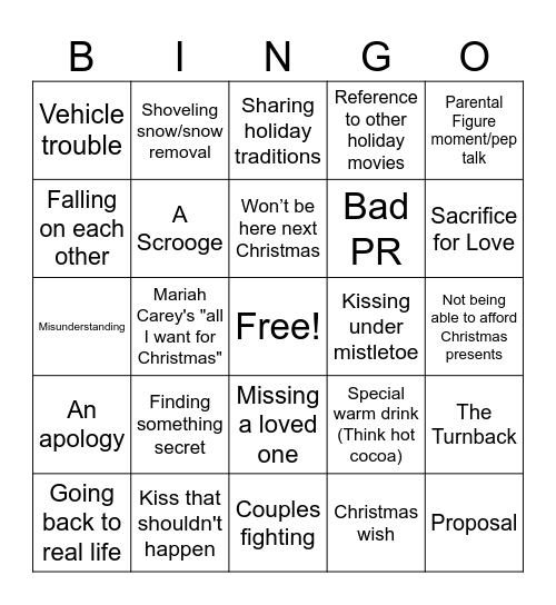 Christmas Bingo Card