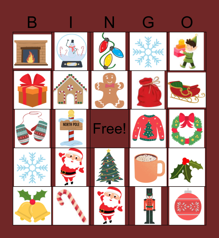 MERRY CHRISTMAS BINGO!! Bingo Card