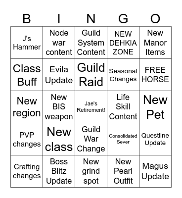 ASH BOT Bingo Card