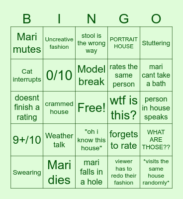 Mari Bingo Card