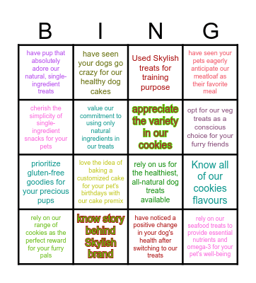 How many of you Bingo Card
