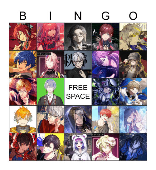 Favorite Character Bingo Card