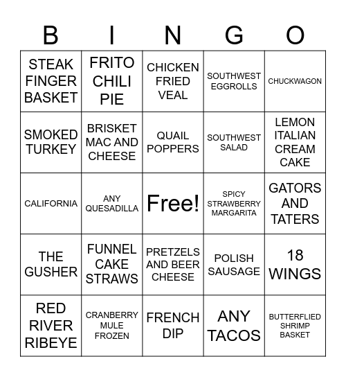 HAPPY SATURDAY! :) Bingo Card