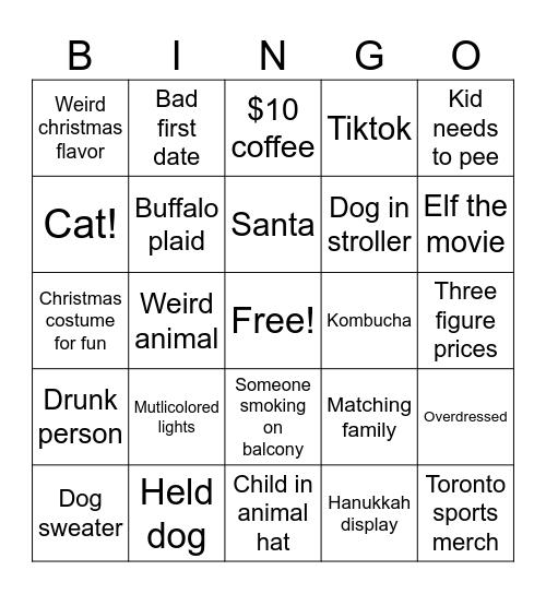 Winter market bingo Card