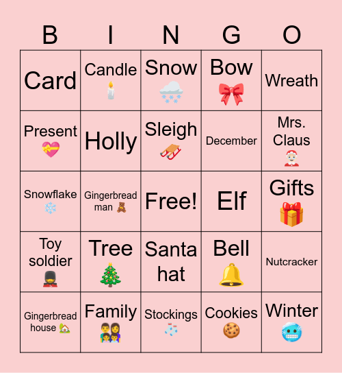 🎄 GPT 🎄 Bingo Card