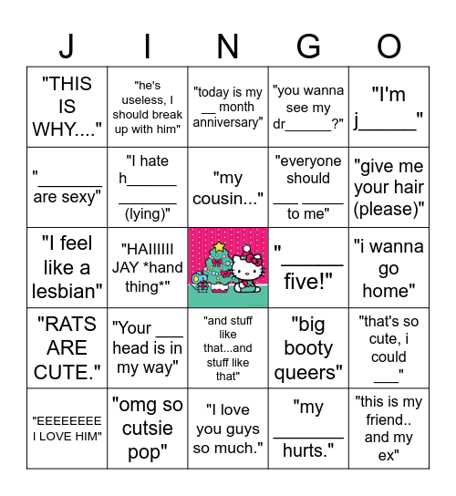 HOLIDAY JINGO Bingo Card