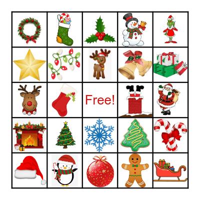 COLLECTIONS HOLIDAY BINGO Card