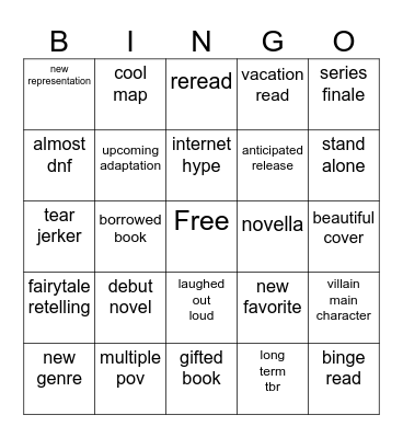 2024 book bingo Card