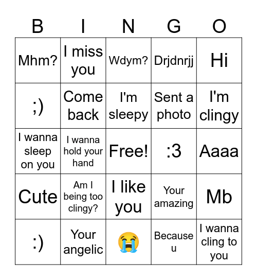 Krys Bingo Card