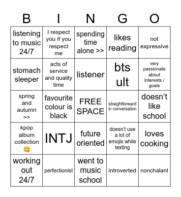 FINN ⭐️ Bingo Card