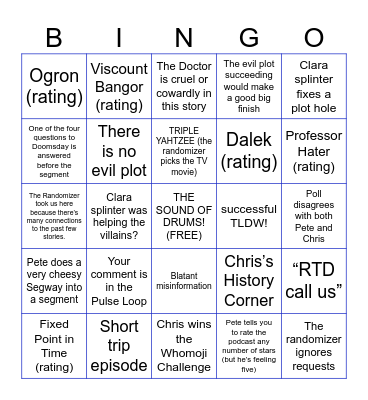 Pull to Open Bingo 2.0 Bingo Card