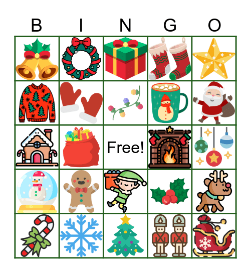 MERRY CHRISTMAS BINGO!! Bingo Card
