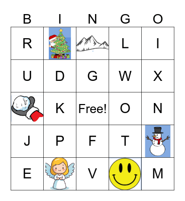 ASL Winter Bingo Card