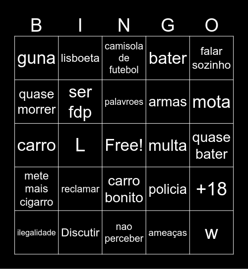 Xracing/NPCANAL Bingo Card