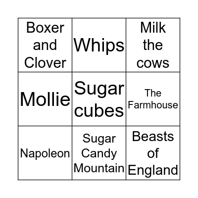 Chapter 2 BINGO Card