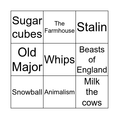 Chapter 2 BINGO Card