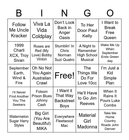 Christmas Bingo 2023 Bingo Card