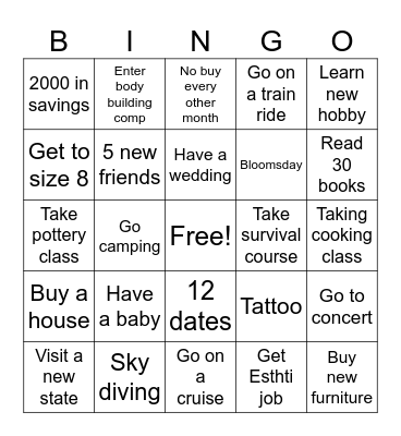 2024 Bingo Card
