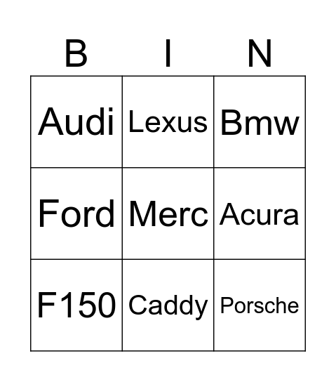 Ferry alarm Bingo Card