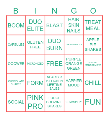 BOOM TEAM 🎁 VIRTUAL HOLIDAY PARTY Bingo Card