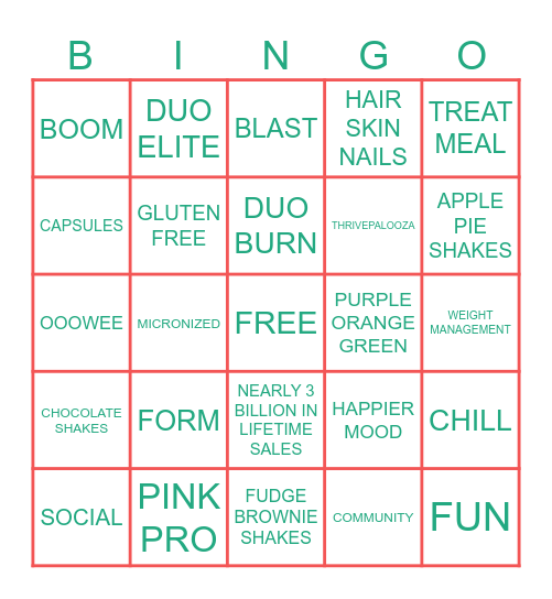 BOOM TEAM 🎁 VIRTUAL HOLIDAY PARTY Bingo Card
